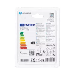 Żarówka LED Filament 4W/230V przezroczysta zimna kulka G45 E14 470lm - 8433325196141