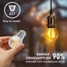 Żarówka LED Filament E27 4W/230V przezroczysta ciepła kulka G45 470lm - 8433325196158