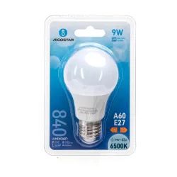 Żarówka mleczna LED A60 E27 9W baiła zimna - 8433325175757