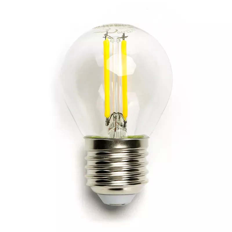 Żarówka LED Filament E27 6W/230V przezroczysta zimna kulka G45 729lm - 8433325196202