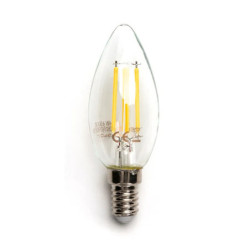 Żarówka LED Filament Przezroczysta C35 E14 4W - 8433325196219