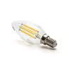 Żarówka LED Filament E14 4W/230V przezroczysta ciepła świeczka 470lm - 8433325196219