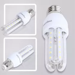 Żarówka LED W Kształcie U 3U E27 9W230V biała zimna - 8433325176051