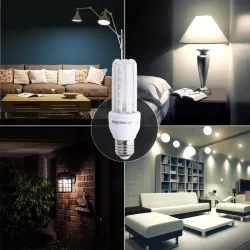 Żarówka LED W Kształcie U 3U E27 9W230V biała zimna - 8433325176051