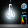 Żarówka LED Filament E27 6W/230V przezroczysta zimna klasyczna 780lm - 8433325196264