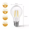 Żarówka LED Filament E27 8W/230V przezroczysta ciepła klasyczna 950lm - 8433325196271