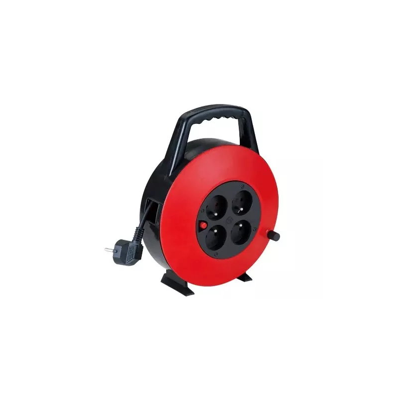 Przedłużacz bębnowy 15m z 4 gniazdami 920W/2300W 3G 1.0m㎡ czarny - 8433325178239