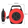 Przedłużacz bębnowy 15m z 4 gniazdami 920W/2300W 3G 1.0m㎡ czarny - 8433325178239