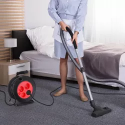 Przedłużacz bębnowy 40m z 4 gniazdami 920W/2300W 3G 1.0m㎡ czarny - 8433325178260