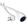 Przedłużacz sieciowy wtyk - gniazdo z uziemieniem 2 m biały 3G 1,0 mm2 - 8433325178338