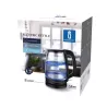 Szklany czajnik elektryczny 2200W 1,7L z niebieskim podświetleniem - 8433325500863