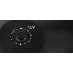 Szklany czajnik elektryczny 2200W 1,7L z niebieskim podświetleniem - 8433325500863