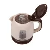 Brązowy czajnik elektryczny w stylu retro z tworzywa sztucznego 1L - 8433325502027