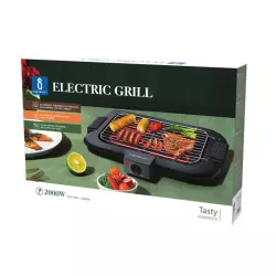 Grill elektryczny z funkcją szybkiego podgrzewania 2000W Grill elektryczny z funkcją szybkiego podgrzewania 2000W z regulacją - 