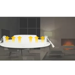 Podtynkowa okrągła lampa LED E6 z czujnikiem 24W biała ciepła - 8433325183929