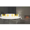 Podtynkowa okrągła lampa LED E6 z czujnikiem 24W biała ciepła - 8433325183929