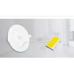 Podtynkowa okrągła lampa LED E6 z czujnikiem 24W biała ciepła - 8433325183929
