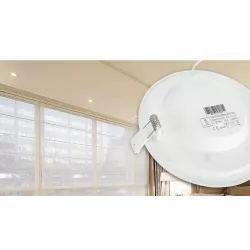 Podtynkowa okrągła lampa LED E6 z czujnikiem 24W biała ciepła - 8433325183929