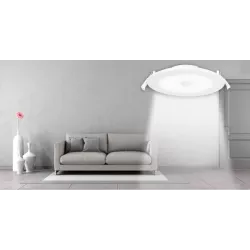 Podtynkowa okrągła lampa LED E6 z czujnikiem 24W biała ciepła - 8433325183929