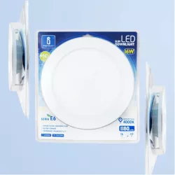 Podtynkowy panel plafon okrągły downlight LED 6W światło białe zimne - 8433325292935