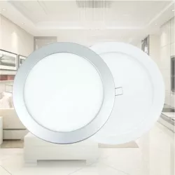 Podtynkowy panel plafon okrągły downlight LED 6W światło białe zimne - 8433325292935