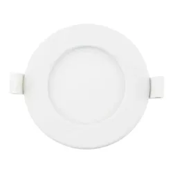 Podtynkowy panel plafon okrągły downlight LED 6W światło białe zimne - 8433325292935