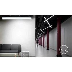 Listwa led plafon z bezcieniowym łączeniem 1.5m 30W biały zimny - 8433325207717