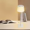 Lampa biurkowa srebrna 4W CCT z panelem dotykowym ładowana 5V/USB - 8433325337810