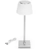 Lampa biurkowa srebrna 4W CCT z panelem dotykowym ładowana 5V/USB - 8433325337810