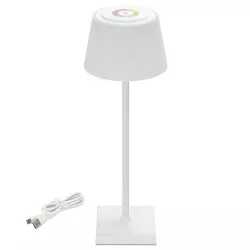 Lampa biurkowa biała 4W RGB+CCT z panelem dotykowym ładowana 5V/USB - 8433325337827