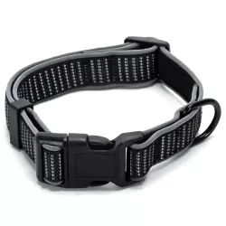 Odblaskowa obroża dla psa rozmiar S 2.5*36-51cm z klamrą - 8719138201433