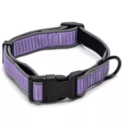 Odblaskowa obroża dla psa rozmiar S 2.5*36-51cm z klamrą - 8719138201433