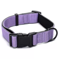 Odblaskowa obroża dla psa rozmiar M 2.5*46-66cm z klamrą - 8719138201440