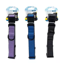 Odblaskowa obroża dla psa rozmiar M 2.5*46-66cm z klamrą - 8719138201440