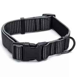 Odblaskowa obroża dla psa rozmiar L 2.5*50-70cm z klamrą - 8719138201457