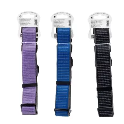 Odblaskowa obroża dla psa rozmiar L 2.5*50-70cm z klamrą - 8719138201457