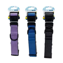 Odblaskowa obroża dla psa rozmiar L 2.5*50-70cm z klamrą - 8719138201457