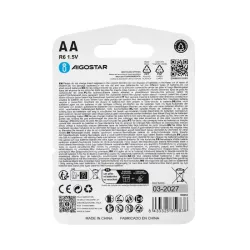 Bateria alkaliczna cynkowo-węglowa R6 AA 1.5V opakowanie 4 szt. - 8433325359836