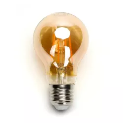 Żarówka LED 4W/230V Filament A60 E27 barwa bursztynowa 430lm - 8433325196394