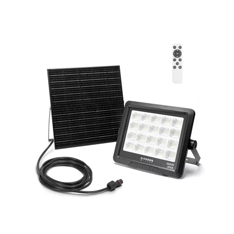 Halogen solarny LED 300W zestaw naświetlacz panel elementy montażowe - 8433325321062