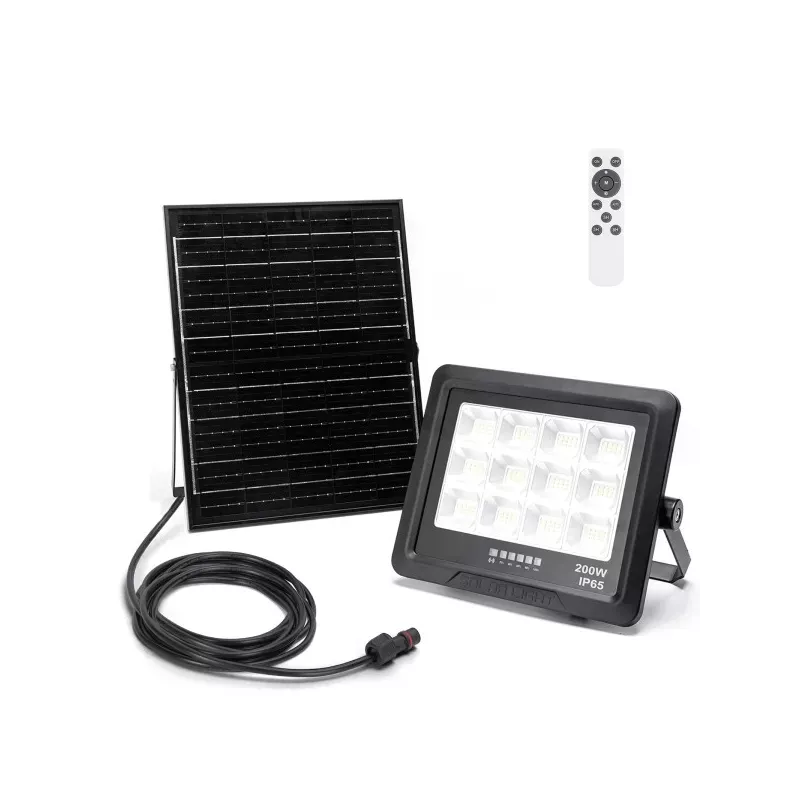 Halogen solarny LED 200W zestaw naświetlacz panel elementy montażowe - 8433325321055