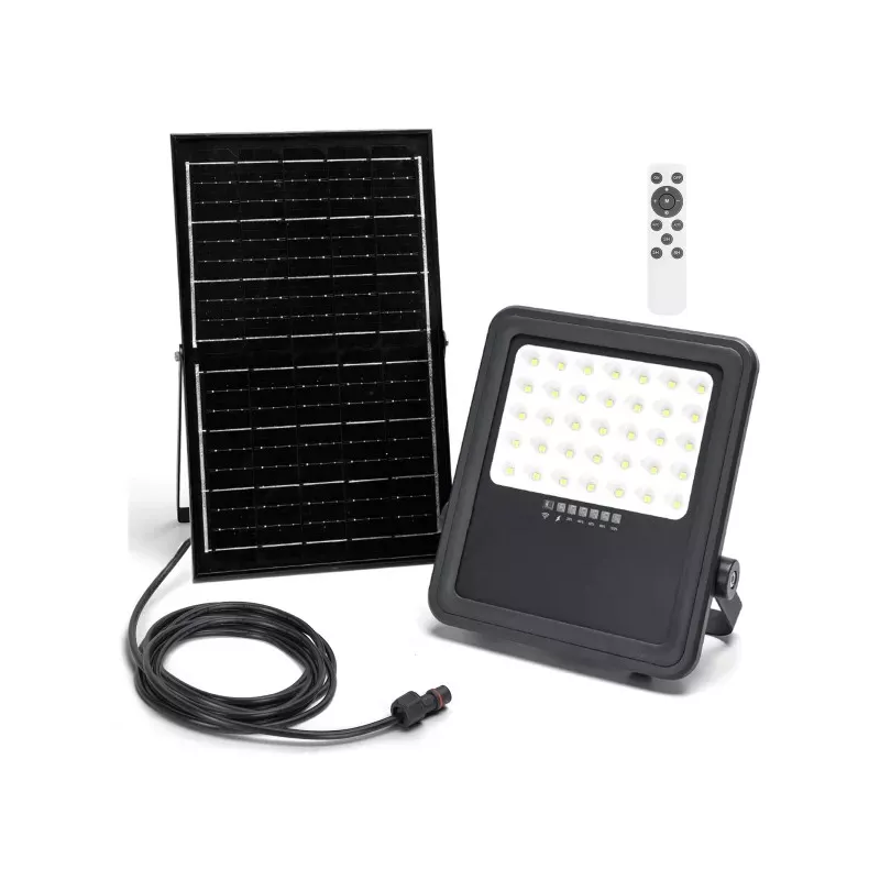 Naświetlacz solarny LED 300W zestaw halogen panel elementy montażowe - 8433325321024