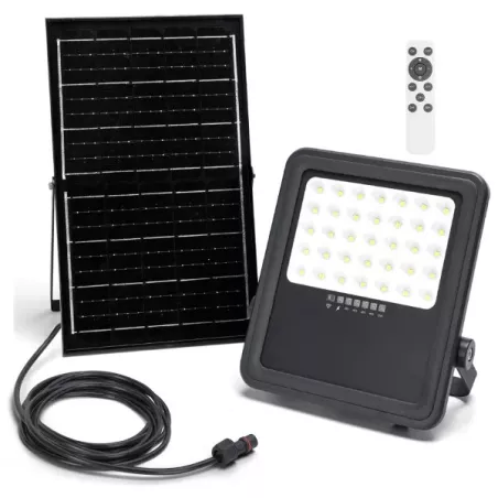 Naświetlacz solarny LED 300W zestaw halogen panel elementy montażowe - 8433325321024