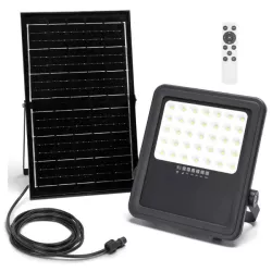 Naświetlacz solarny LED 200W zestaw halogen panel elementy montażowe - 8433325321017