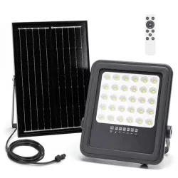 Naświetlacz solarny LED 100W zestaw halogen panel elementy montażowe - 8433325321000