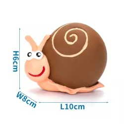 Lateksowa piszcząca zabawka w kształcie ślimaka dla psa - 8719138044207