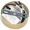 Aluminiowa lampa wisząca LED 13,5W 2700K ciepła czarno-złotowa 16x12x120cm - 8433325318765