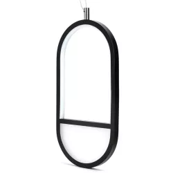 Aluminiowa lampa wisząca LED 13,5W 2700K ciepła czarno-złotowa 16x12x120cm - 8433325318765