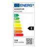 Aluminiowa lampa wisząca LED 13,5W 2700K ciepła czarno-złotowa 16x12x120cm - 8433325318765