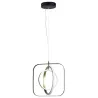Aluminiowa lampa wisząca LED 30W 6500K zimna czarno-złotowa 35x31x150cm - 8433325318819